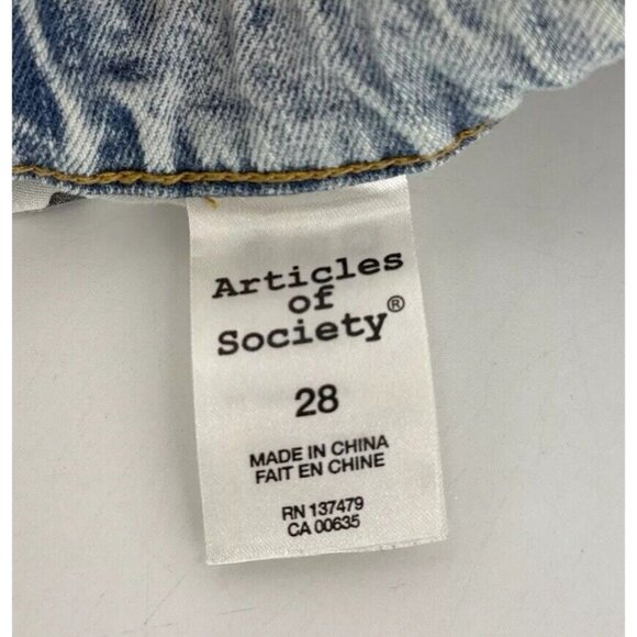 Articles Of Society Storm Wash Distressed Madre Shorts Size 28 Boho Festival - Picture 5 of 10